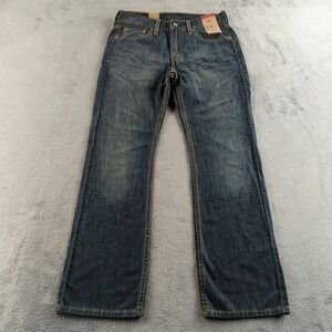 Levis 527 Jeans Mens 30x30 Blue Faded Slim Bootcut Western Low Rise Denim NEW